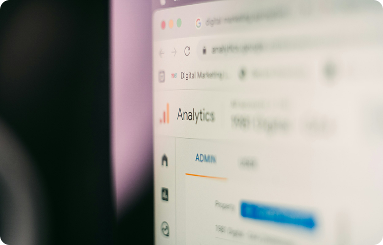 Traditional SEO analytics dashboard