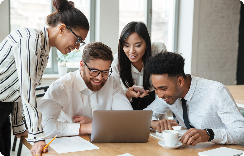 Team reviewing AI SEO opportunities