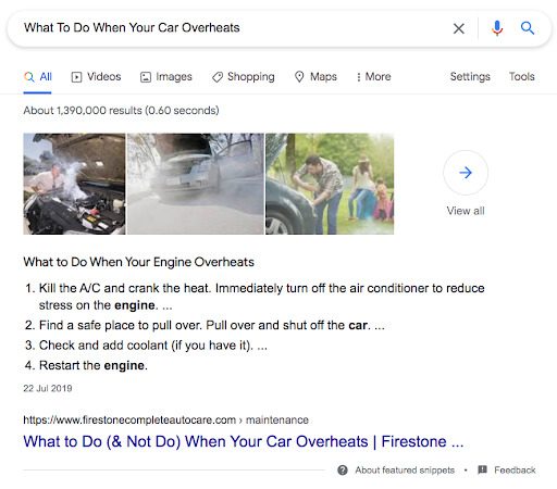Featured Snippet Of A How-To Article