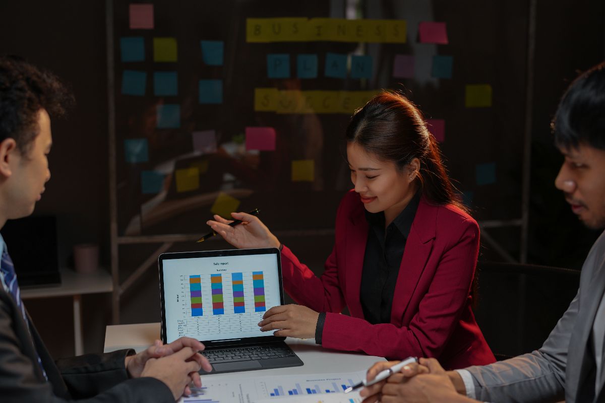 A team monitoring the AEO strategy of their business